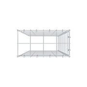 Anbaugabione Typ 4 100 cm x 40 cm x 20 cm (L x H x T), Maschenweite 10 cm x 10 cm, C-Ring