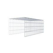Anbaugabione Typ 4 100 cm x 40 cm x 50 cm (L x H x T), Maschenweite 5 cm x 10 cm, C-Ring