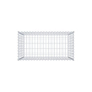 Gabione 100 cm x 80 cm x 50 cm (L x H x T), Maschenweite 5 cm x 10 cm, Spirale