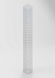 Gabionensäule eckig feuerverzinkt, 22 cm x 22 cm, 200 cm Höhe, MW 5 cm x 5 cm