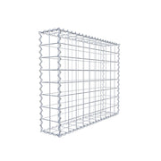 Gabione 100 cm x 80 cm x 20 cm (L x H x T), Maschenweite 10 cm x 10 cm, Spirale