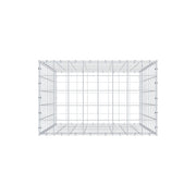 Gabione 100 cm x 80 cm x 50 cm (L x H x T), Maschenweite 10 cm x 10 cm, C-Ring