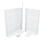 Gabionen Mülltonnenbox Anbauelement - Erweiterung für 60-120 l Mülltonnen, 115 cm Höhe