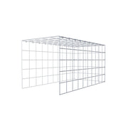 Anbaugabione Typ 4 100 cm x 50 cm x 50 cm (L x H x T), Maschenweite 10 cm x 10 cm, C-Ring