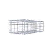 Gabione 100 cm x 30 cm x 50 cm (L x H x T), Maschenweite 5 cm x 5 cm, Spirale