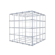 Gabione 40 cm x 40 cm x 40 cm (L x H x T), Maschenweite 10 cm x 10 cm, C-Ring