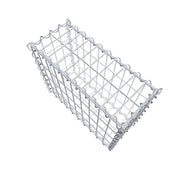 Gabione 50 cm x 40 cm x 20 cm (L x H x T), Maschenweite 5 cm x 10 cm, Spirale