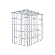 Anbaugabione Typ 3 50 cm x 50 cm x 30 cm (L x H x T), Maschenweite 5 cm x 10 cm, Spirale