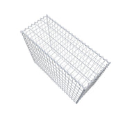 Kuvido Gabionenkorb 100 x 80 x 40 cm  Verzinktes Drahtgeflecht 4 mm, Maschenweite 5 x 10 cm, Spiralverbinder, für Gartenbepflanzung und Landschaftsgestaltung