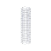 Gabionensäule eckig 42 cm x 42 cm, 200 cm Höhe, MW 5 cm x 10 cm