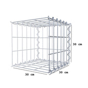 Anbaugabione Typ 2 30 cm x 30 cm x 30 cm (L x H x T), Maschenweite 5 cm x 10 cm, Spirale