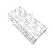 Gabione 100 cm x 70 cm x 40 cm (L x H x T), Maschenweite 10 cm x 10 cm, Spirale