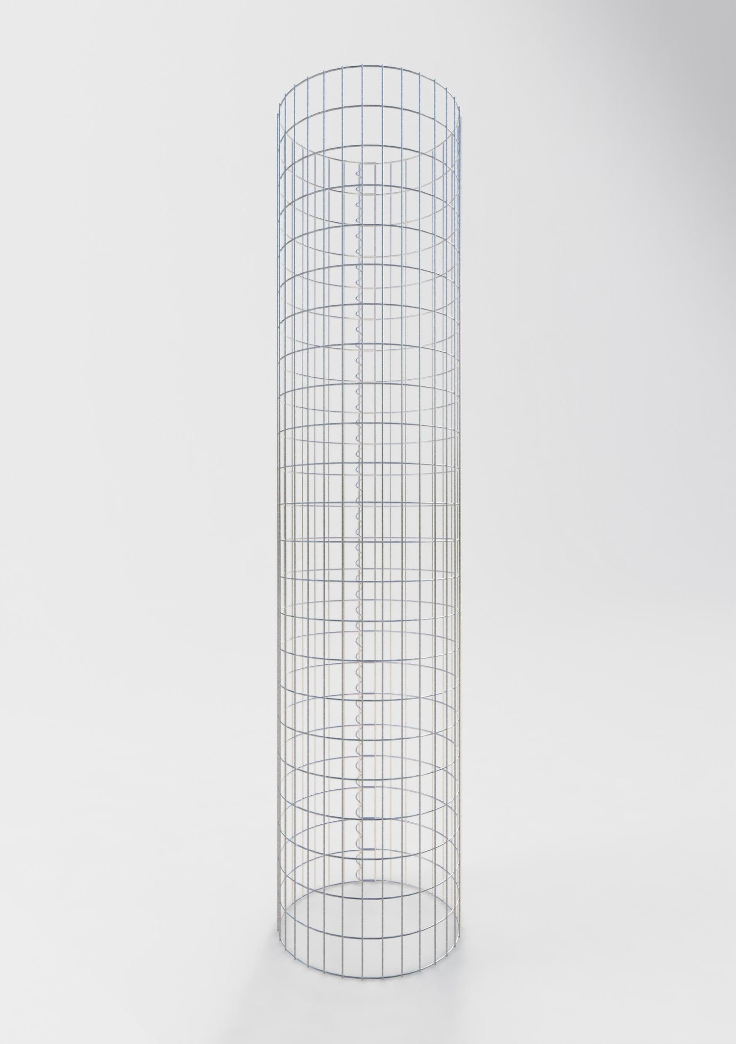 Gabionensäule rund 52 cm Durchmesser, 230 cm Höhe, Maschenweite 5 cm x 10 cm