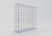 Gabione 100 cm x 100 cm x 20 cm (L x H x T), Maschenweite 10 cm x 10 cm, Spirale
