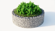Kuvido Modernes Rundes Hochbeet 172cm x 50cm  Langlebiges & Stabiles Verzinktes Stahldrahtgitter (4mm, 5x10cm Maschenweite) Outdoor Metall Pflanzkasten für Gemüse, Blumen, Kräuter, Terrasse oder Balkon