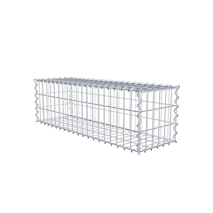 Gabione 100 cm x 30 cm x 30 cm (L x H x T), Maschenweite 5 cm x 10 cm, Spirale