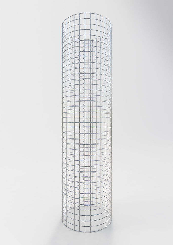 Gabionensäule rund 52 cm Durchmesser, 200 cm Höhe, Maschenweite 5 cm x 5 cm