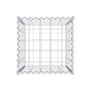Gabione 50 cm x 50 cm x 50 cm (L x H x T), Maschenweite 10 cm x 10 cm, Spirale
