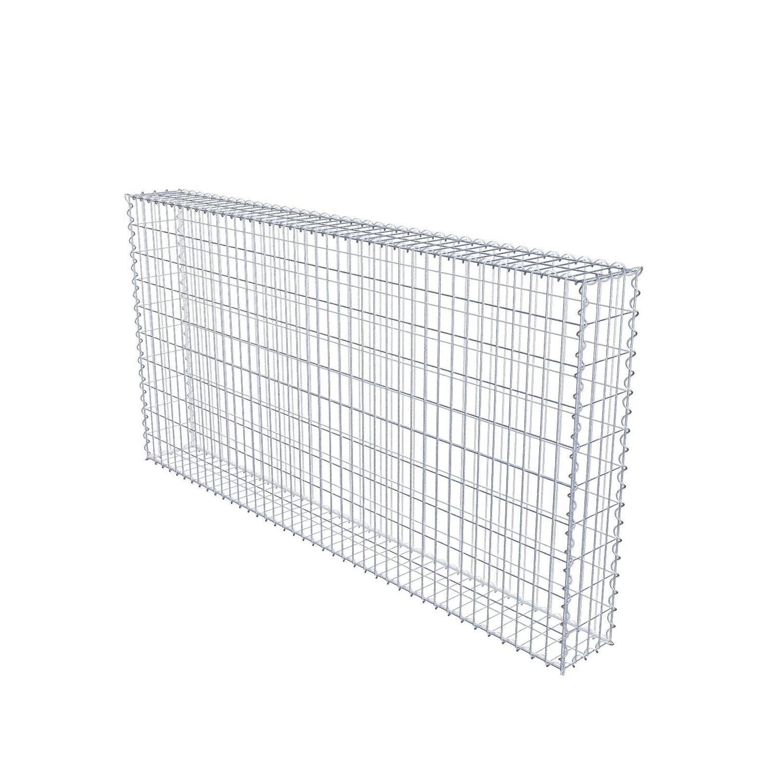 Gabione 200 cm x 100 cm x 20 cm (L x H x T), Maschenweite 5 cm x 10 cm, Spirale