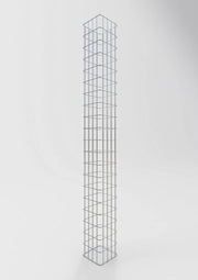 Gabionensäule eckig feuerverzinkt, 22 cm x 22 cm, 200 cm Höhe, MW 5 cm x 10 cm