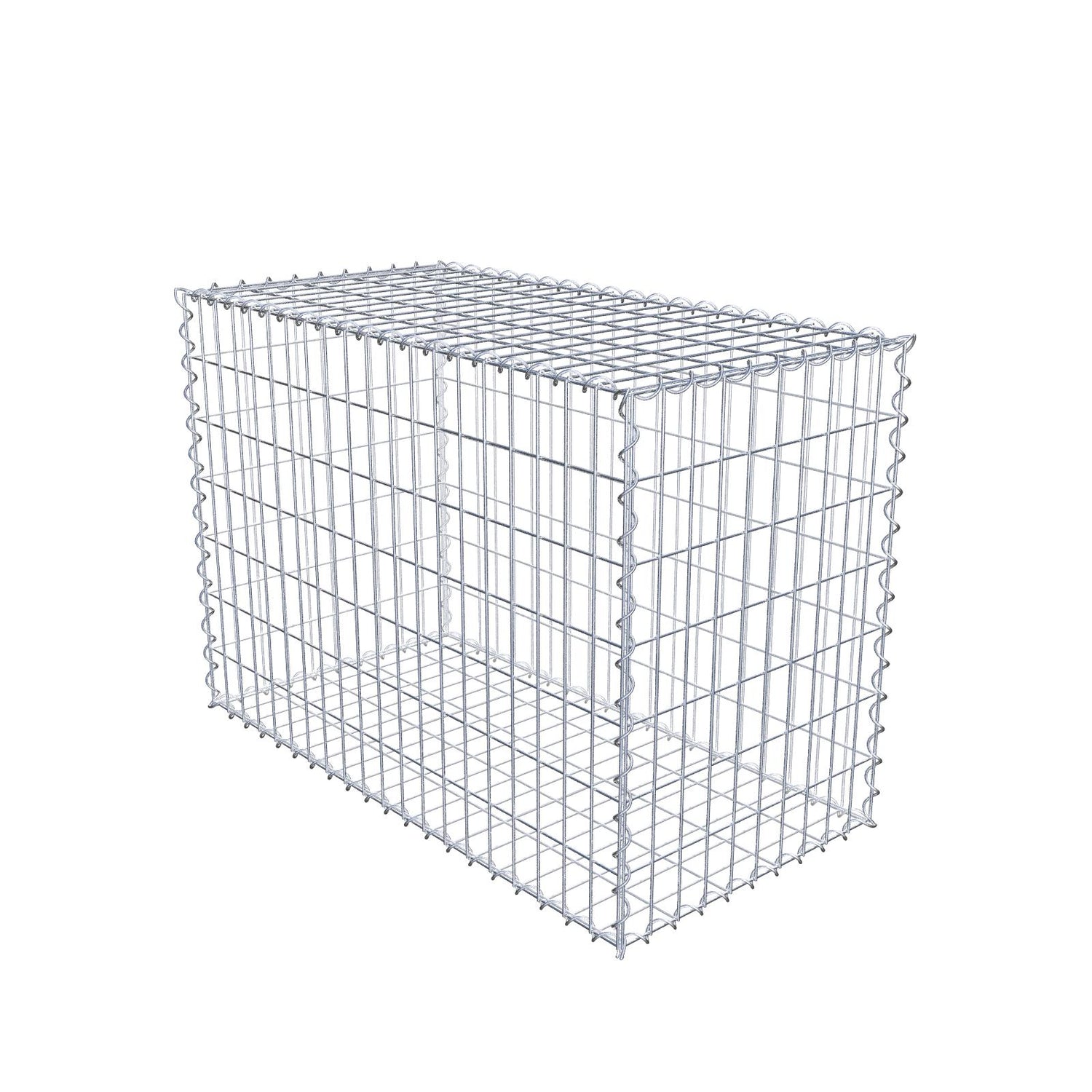 Gabione 100 cm x 70 cm x 50 cm (L x H x T), Maschenweite 5 cm x 10 cm, Spirale