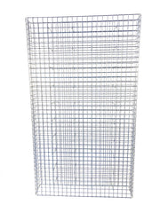 Gabione feuerverzinkt 117 cm x 200 cm x 22 cm, Maschenweite 5 cm x 5 cm, fertig geschweißt