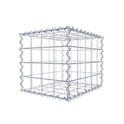 Gabione 50 cm x 40 cm x 40 cm (L x H x T), Maschenweite 10 cm x 10 cm, Spirale