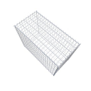 Gabione 100 cm x 80 cm x 50 cm (L x H x T), Maschenweite 5 cm x 10 cm, Spirale