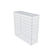 Gabione 100 cm x 100 cm x 30 cm (L x H x T), Maschenweite 5 cm x 10 cm, Spirale