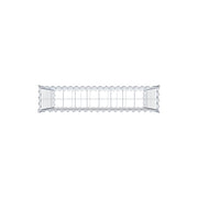 Gabione 100 cm x 100 cm x 20 cm (L x H x T), Maschenweite 10 cm x 10 cm, Spirale
