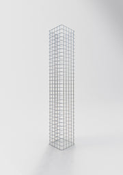 Gabionensäule eckig 27 cm x 27 cm, 160 cm Höhe, MW 5 cm x 5 cm