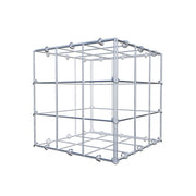 Gabione 30 cm x 30 cm x 30 cm (L x H x T), Maschenweite 10 cm x 10 cm, C-Ring