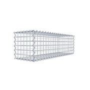 Kuvido Gabionenkorb 100 x 30 x 30 cm (L x H x T)  Verzinktes Stahldrahtgeflecht 4 mm, Maschenweite 5 x 5 cm, Spiralverbinder, für Gartengestaltung und Landschaftsbau