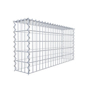 Anbaugabione Typ 3 100 cm x 50 cm x 20 cm (L x H x T), Maschenweite 5 cm x 10 cm, Spirale