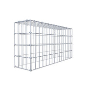 Anbaugabione Typ 3 80 cm x 40 cm x 20 cm (L x H x T), Maschenweite 5 cm x 10 cm, C-Ring