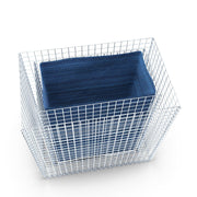 Kuvido Hochbeet eckig 100 cm x 100 cm x 60 cm (L x H x T), Maschenweite 5 x 5 cm, Wandstärke 10 cm