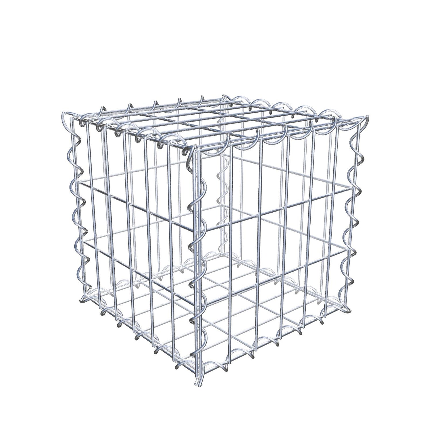 Gabione 30 cm x 30 cm x 30 cm (L x H x T), Maschenweite 5 cm x 10 cm, Spirale