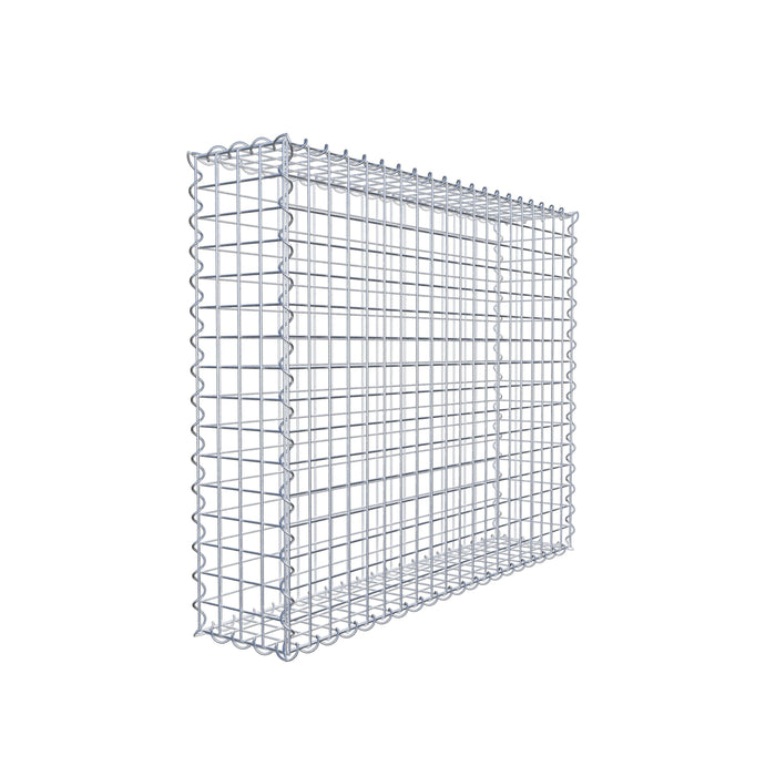 Gabione 100 cm x 80 cm x 20 cm (L x H x T), Maschenweite 5 cm x 5 cm, Spirale