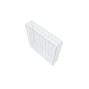 Gabione 100 cm x 100 cm x 20 cm (L x H x T), Maschenweite 10 cm x 10 cm, C-Ring