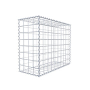 Gabione 100 cm x 80 cm x 40 cm (L x H x T), Maschenweite 10 cm x 10 cm, Spirale