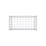 Gabione 100 cm x 80 cm x 50 cm (L x H x T), Maschenweite 10 cm x 10 cm, Spirale