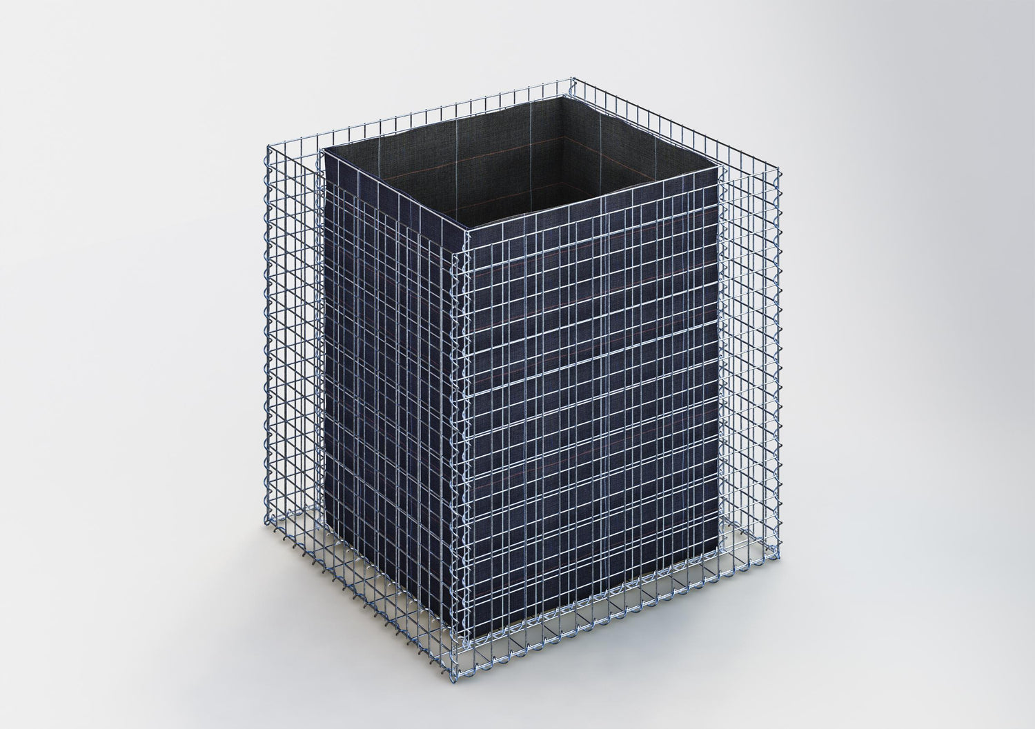 Hochbeet eckig 100 cm x 100 cm x 90 cm (L x H x T), Maschenweite 5 x 5 cm, Wandstärke 10 cm