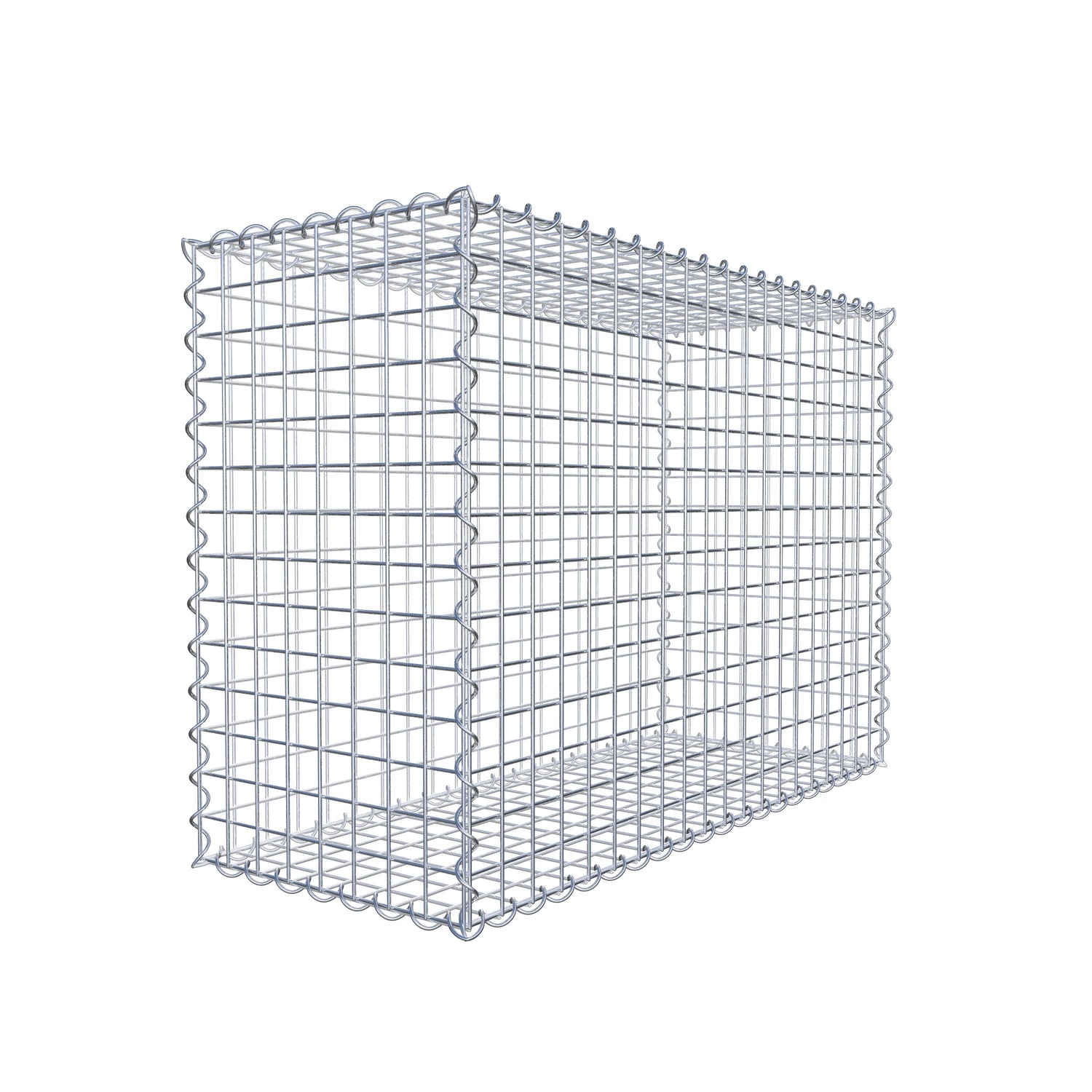 Gabione 100 cm x 70 cm x 40 cm (L x H x T), Maschenweite 5 cm x 5 cm, Spirale