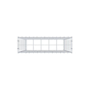 Anbaugabione Typ 3 100 cm x 70 cm x 20 cm (L x H x T), Maschenweite 10 cm x 10 cm, C-Ring
