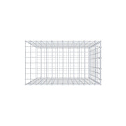 Anbaugabione Typ 2 100 cm x 70 cm x 40 cm, Maschenweite 5 cm x 10 cm, C-Ring