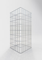 Gabionensäule eckig 37 cm x 37 cm, 80 cm Höhe, MW 5 cm x 10 cm