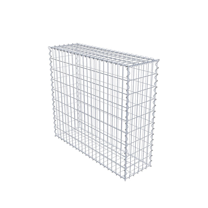 Gabione 100 cm x 90 cm x 30 cm (L x H x T), Maschenweite 5 cm x 10 cm, Spirale