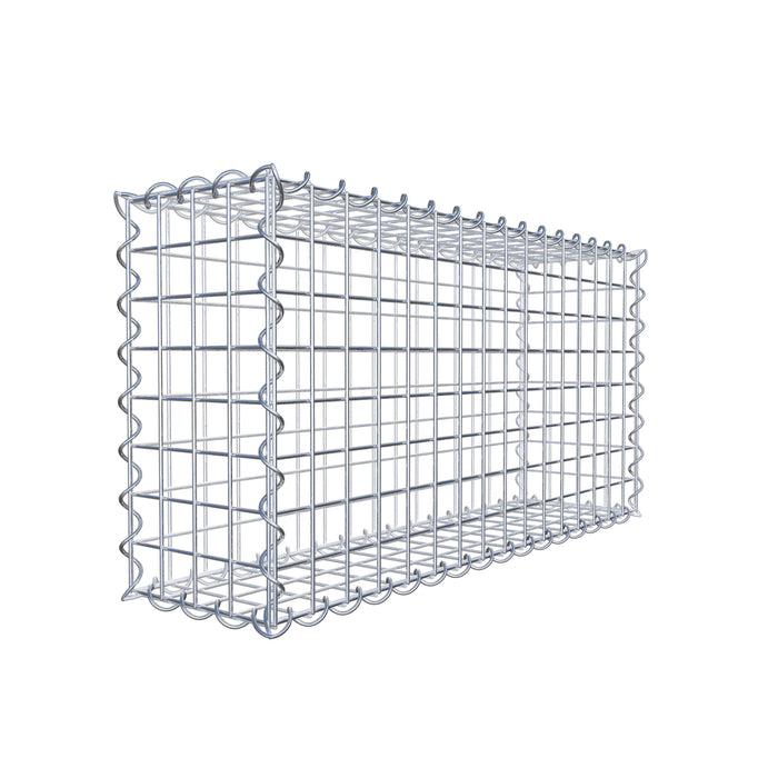 Gabione 80 cm x 40 cm x 20 cm (L x H x T), Maschenweite 5 cm x 5 cm, Spirale