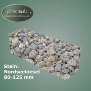 Gabione feuerverzinkt 102 cm x 32 cm x 32 cm, Maschenweite 5 cm x 5 cm, fertig geschweißt