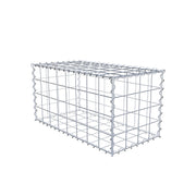 Gabione 80 cm x 40 cm x 40 cm (L x H x T), Maschenweite 10 cm x 10 cm, Spirale